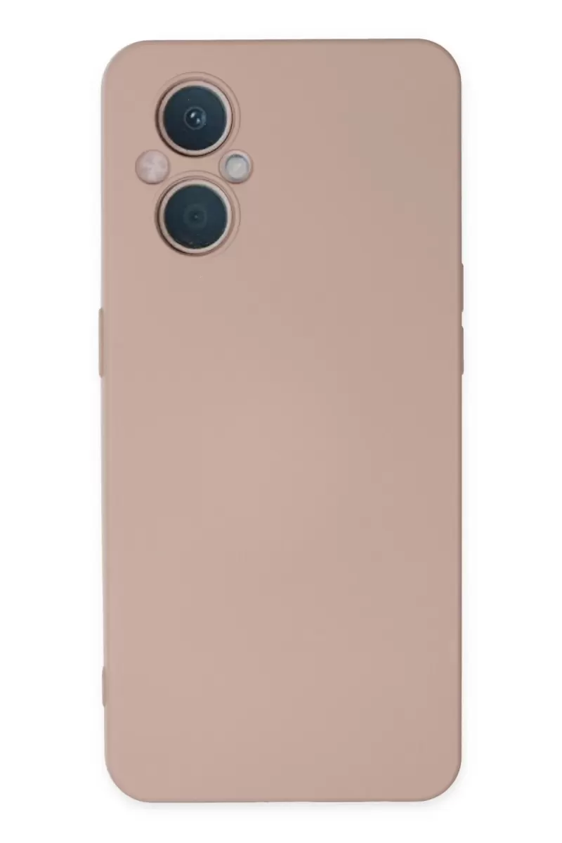 Newface Oppo Reno 7 Lite Kılıf Nano içi Kadife Silikon - Pudra
