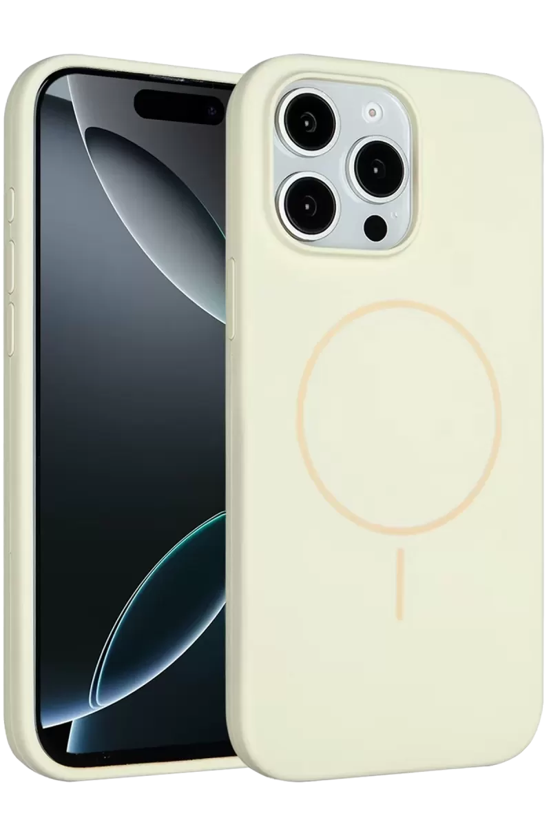 Joko Apple iPhone 15 Pro Max Kılıf Jully Magsafe Kapak - Bej