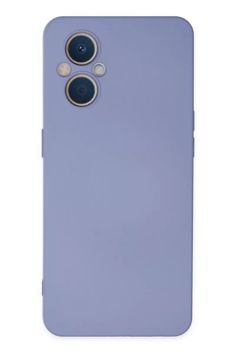 Newface Oppo Reno 7 Lite Kılıf Nano içi Kadife Silikon - Lila