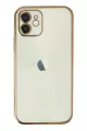 Newface Apple iPhone 11 Kılıf Razer Lensli Silikon - Gold