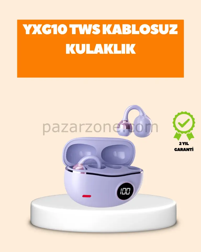 YXG10 Klipsli Açık Kulaklık – Spor İçin Uygun, APTX Ses, Ergonomik Yapı