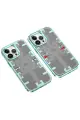 Newface Apple iPhone 13 Pro Max Kılıf Mekanik Bumper Kapak - Yeşil