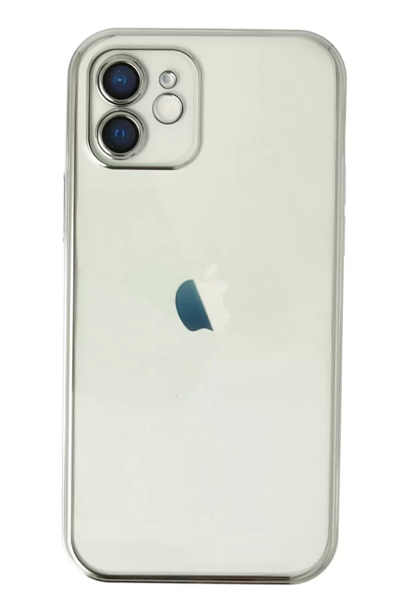 Newface Apple iPhone 11 Kılıf Razer Lensli Silikon - Gümüş