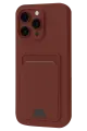 Newface Apple iPhone 16 Plus Kılıf Kelvin Kartvizitli Silikon - Bordo