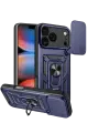 Newface Apple iPhone 17 Pro Pars Lens Yüzüklü Silikon - Lacivert