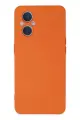 Newface Oppo Reno 7 Lite Kılıf Nano içi Kadife Silikon - Turuncu