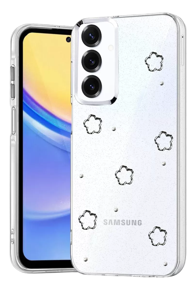 Newface Samsung Galaxy A15 4G Fiyonk Desenli Kapak - Desen 2