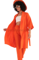 Rahat Kesim Kimono Üst - TURUNCU