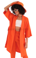 Rahat Kesim Kimono Üst - TURUNCU