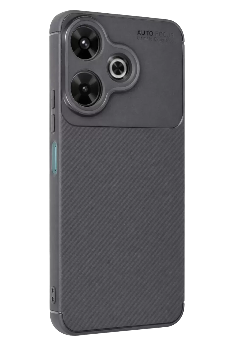 Newface Xiaomi Redmi 13 4G Kılıf Auto Focus Karbon Kapak - Gri