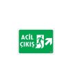 Acil Çıkış Uyarı Levhası 17,5x25 KOD: 946