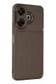 Newface Xiaomi Redmi 13 4G Kılıf Auto Focus Karbon Kapak - Kahverengi