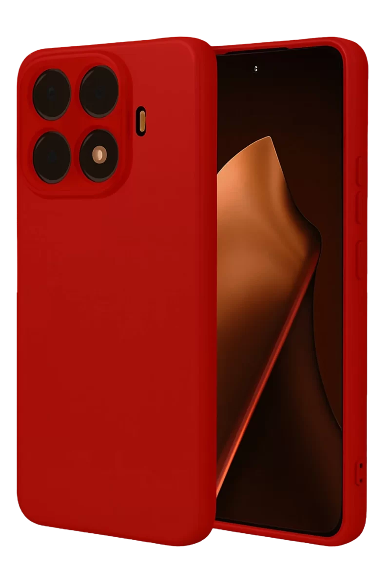 Newface Xiaomi Mi 15T Pro Nano içi Kadife Silikon - Kırmızı
