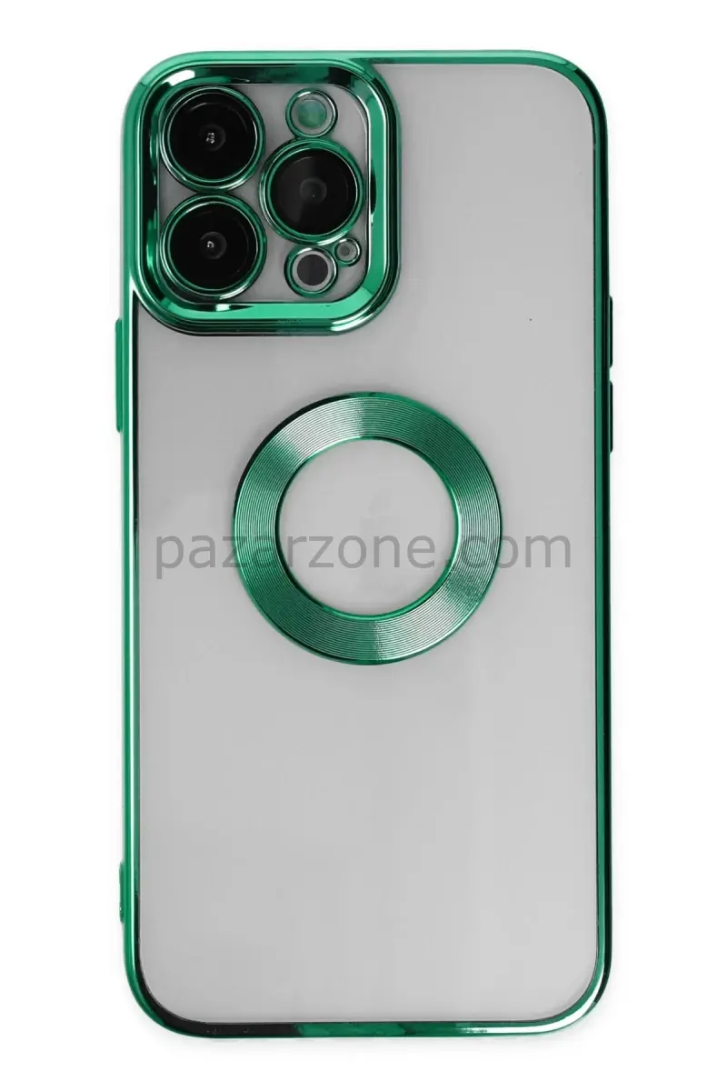 Newface Apple iPhone 14 Pro Max Kılıf Slot Silikon - Köknar Yeşili