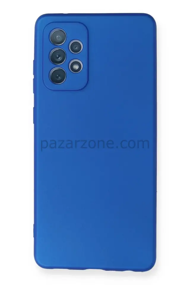 Newface Samsung Galaxy A72 Kılıf First Silikon - Mavi
