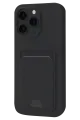 Newface Apple iPhone 16 Plus Kılıf Kelvin Kartvizitli Silikon - Siyah