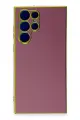Newface Samsung Galaxy S22 Ultra Kılıf Volet Silikon - Kırmızı