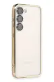 Newface Samsung Galaxy S24 Kılıf Razer Lensli Silikon - Gold