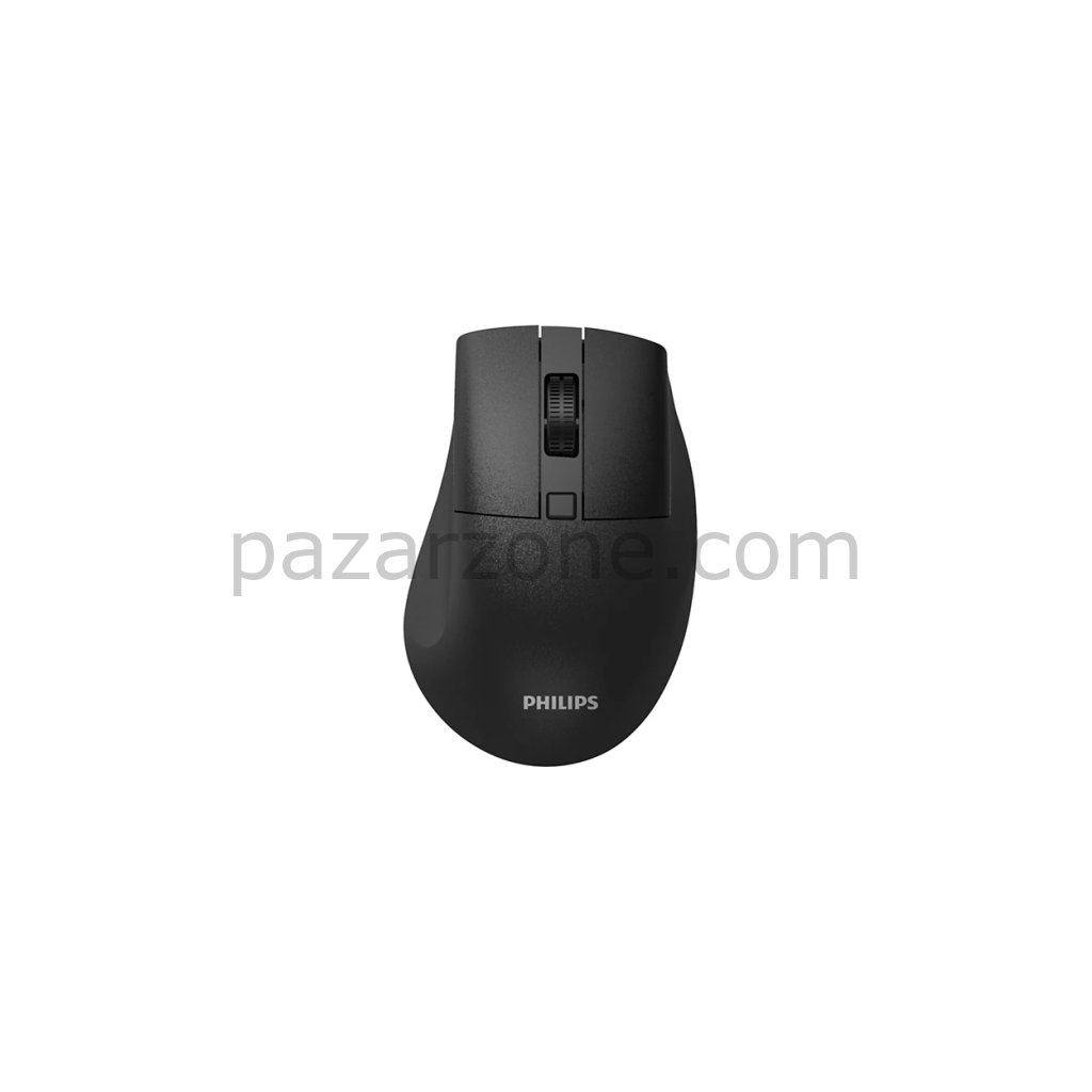 PHILIPS SPK7528B, SESSİZ, Siyah, USB Nano  2,4Gh ve Bluetooth Kablosuz, 1600dpi, Optic, 3 Tuşlu Ergonamik Mouse
