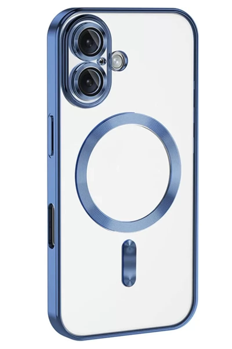 Newface Apple iPhone 16 Plus Kılıf Kross Magneticsafe Kapak - Mavi