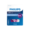 PHILIPS FM64FD05B, 64GB, USB 2.0, Vivid, Mor, Flash Disk