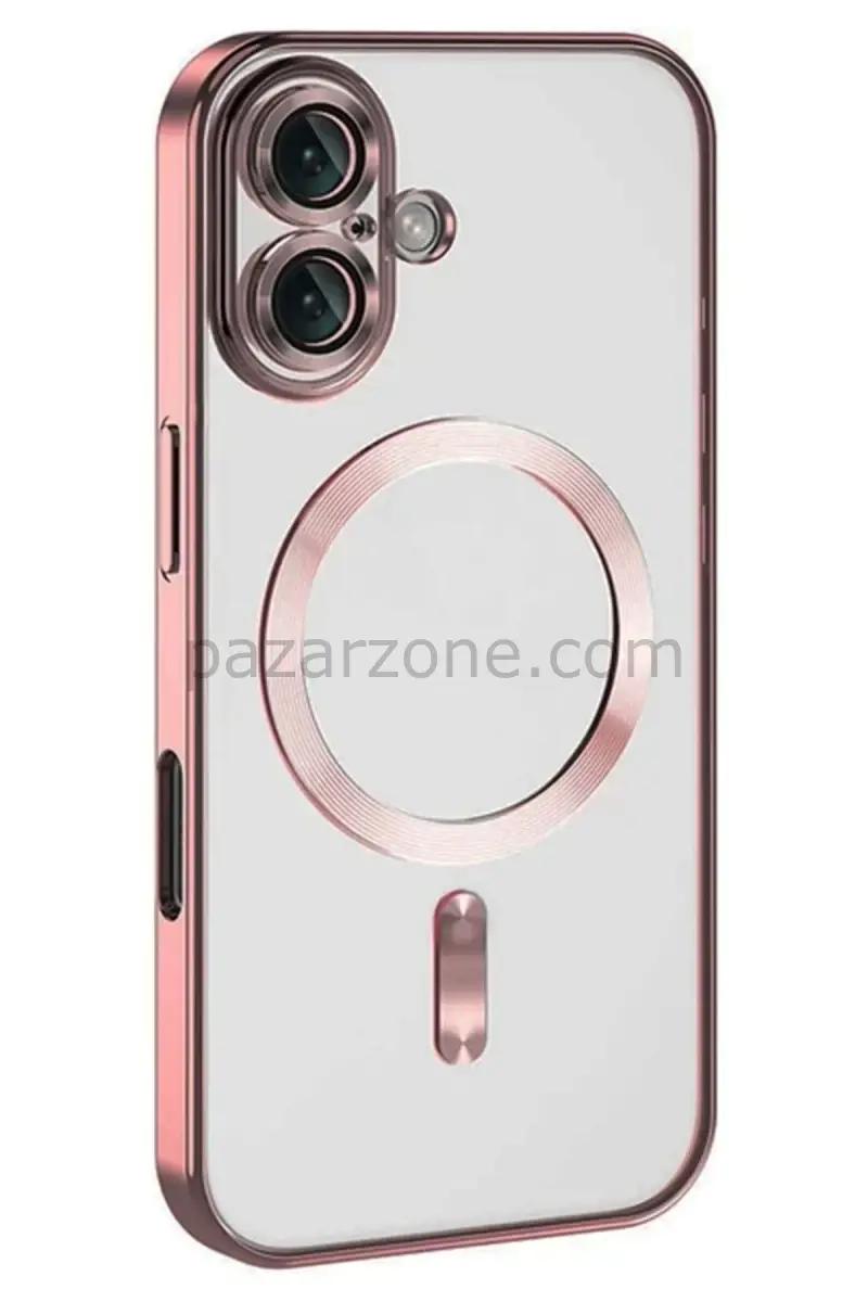 Newface Apple iPhone 16 Plus Kılıf Kross Magneticsafe Kapak - Pembe