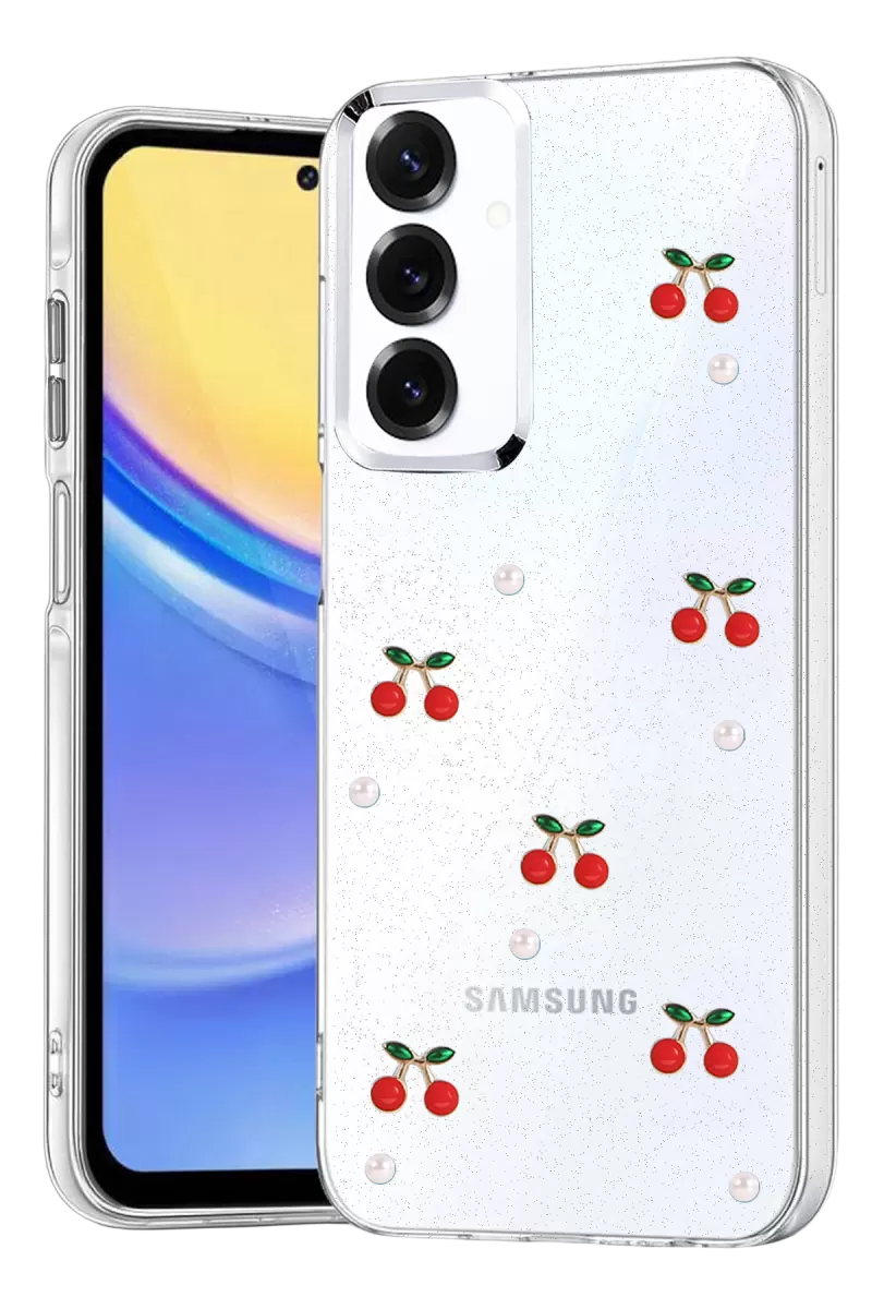 Newface Samsung Galaxy A15 4G Fiyonk Desenli Kapak - Desen 9