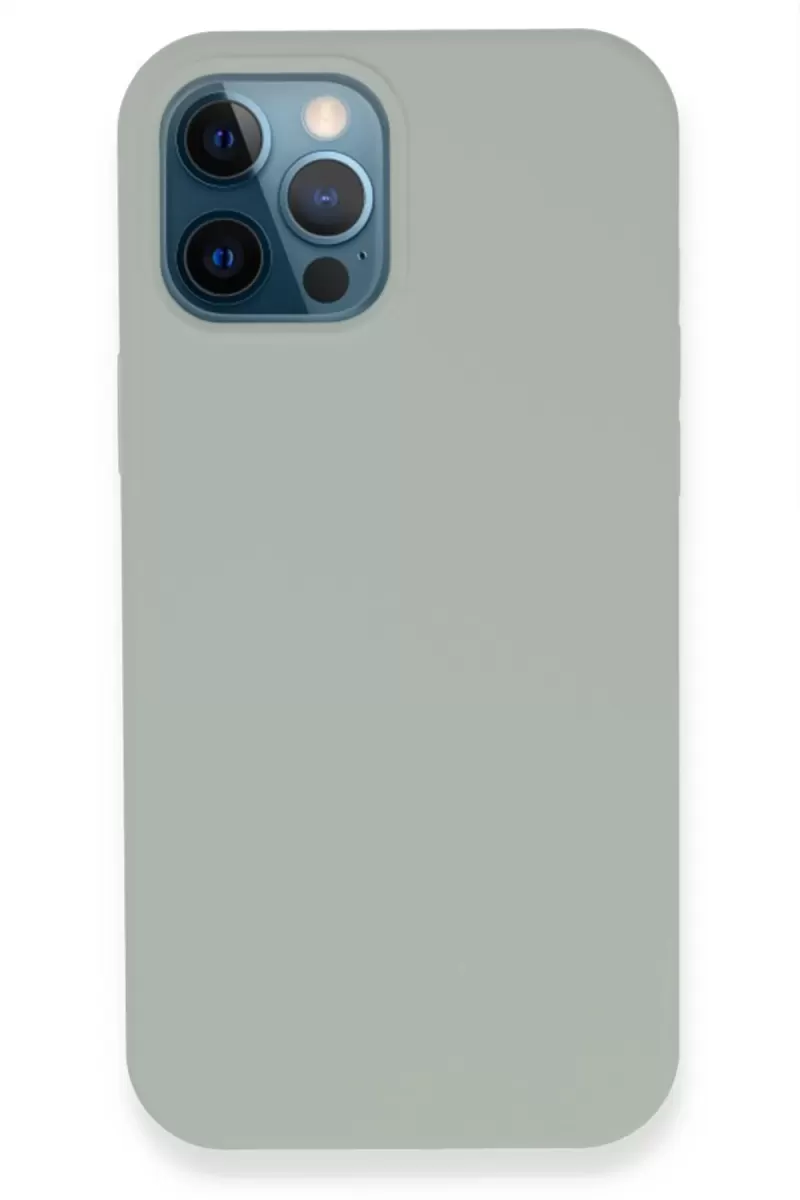 Newface Apple iPhone 12 Pro Kılıf Lansman Legant Silikon - Açık Gri