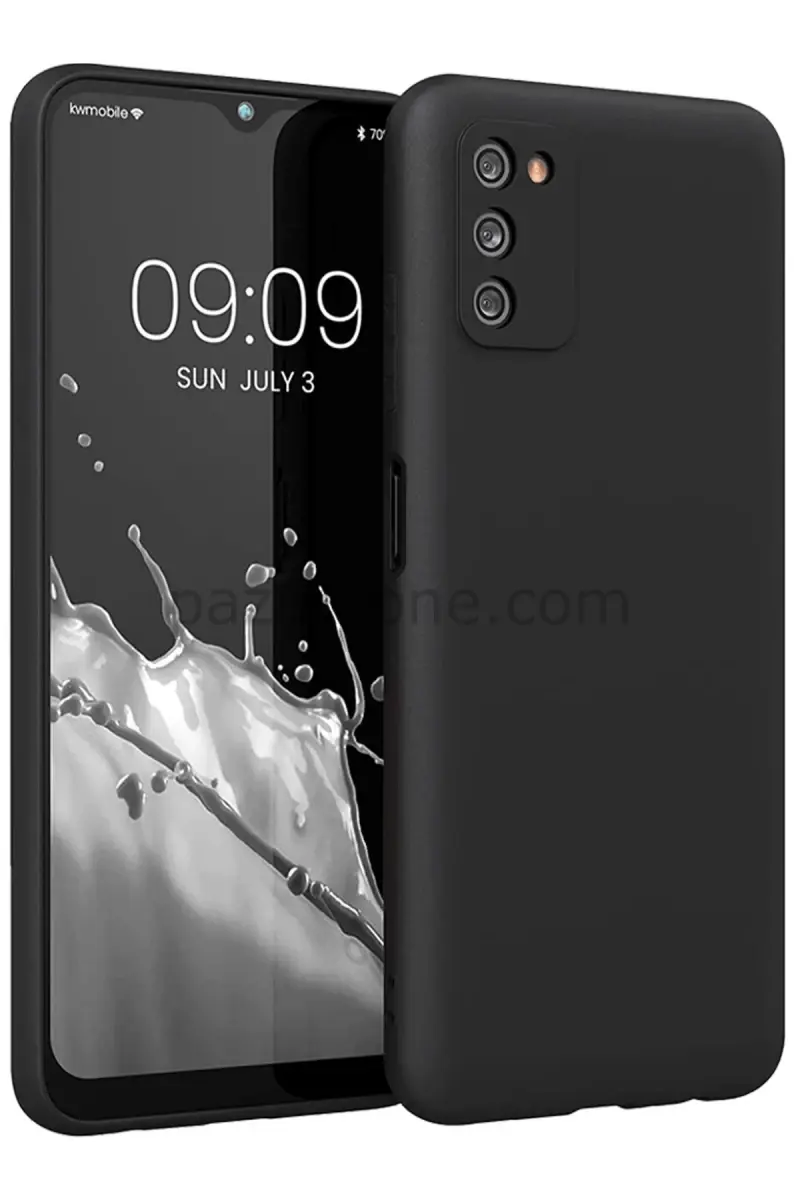 Newface Samsung Galaxy A03S Kılıf First Silikon - Siyah