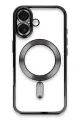 Newface Apple iPhone 16 Plus Kılıf Kross Magneticsafe Kapak - Siyah