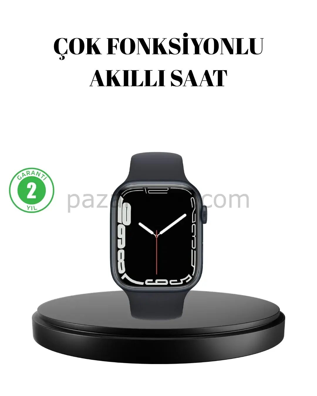 1.9 İnç Akıllı Saat – Bluetooth 5.0, Kablosuz Şarjlı, IP68 Su Geçirmez Akıllı Saat