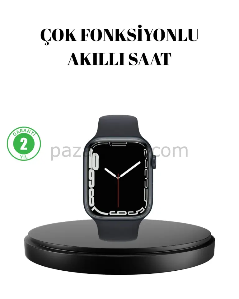 1.9 İnç Akıllı Saat – Bluetooth 5.0, Kablosuz Şarjlı, IP68 Su Geçirmez Akıllı Saat