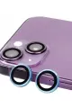 Newface Apple iPhone 14 Raze Metal Kamera Lens - Mavi