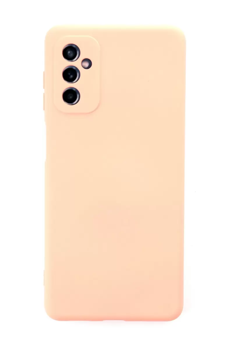 Newface Samsung Galaxy M52 5G Kılıf Nano içi Kadife Silikon - Pudra