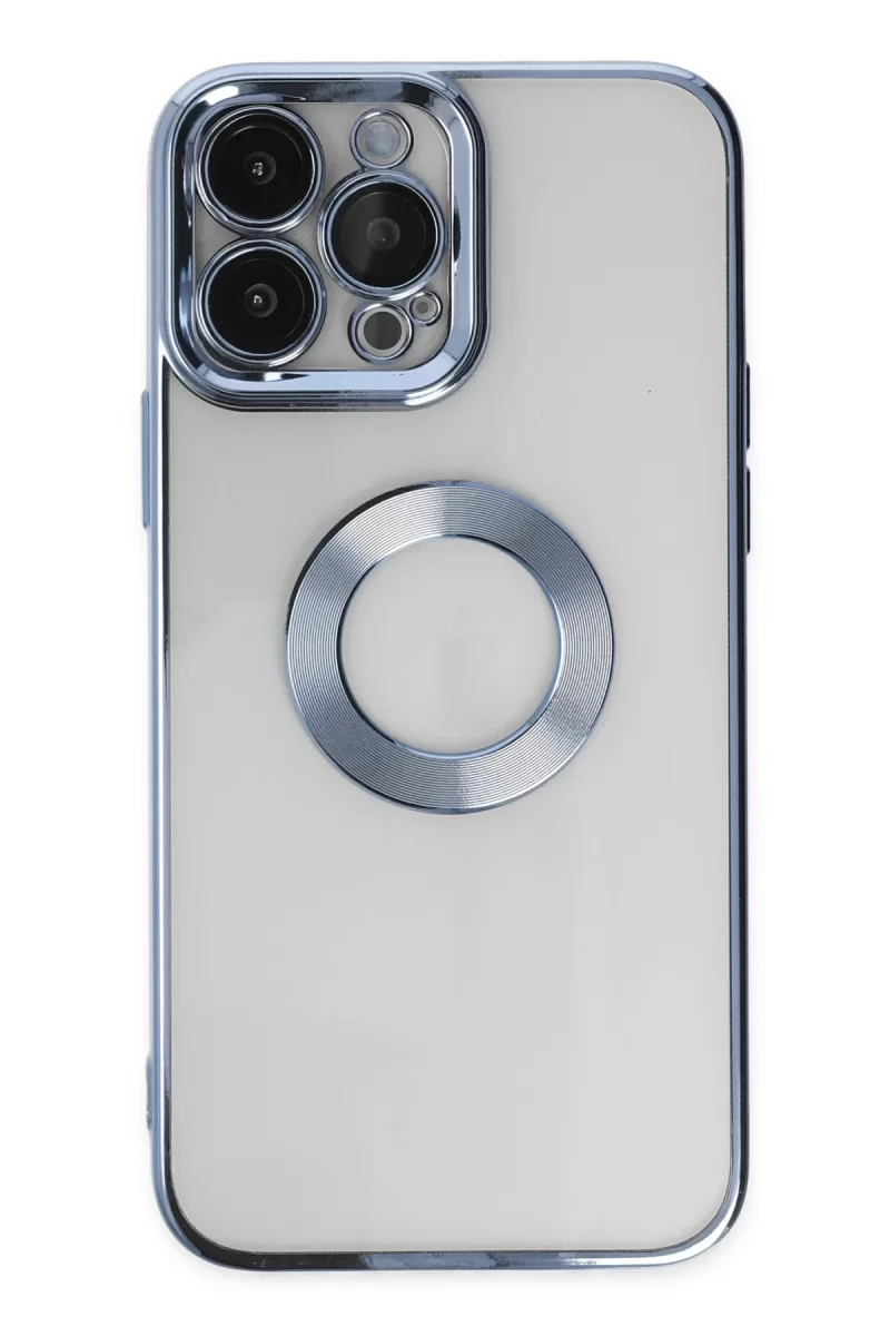 Newface Apple iPhone 14 Pro Max Kılıf Slot Silikon - Sierra Blue