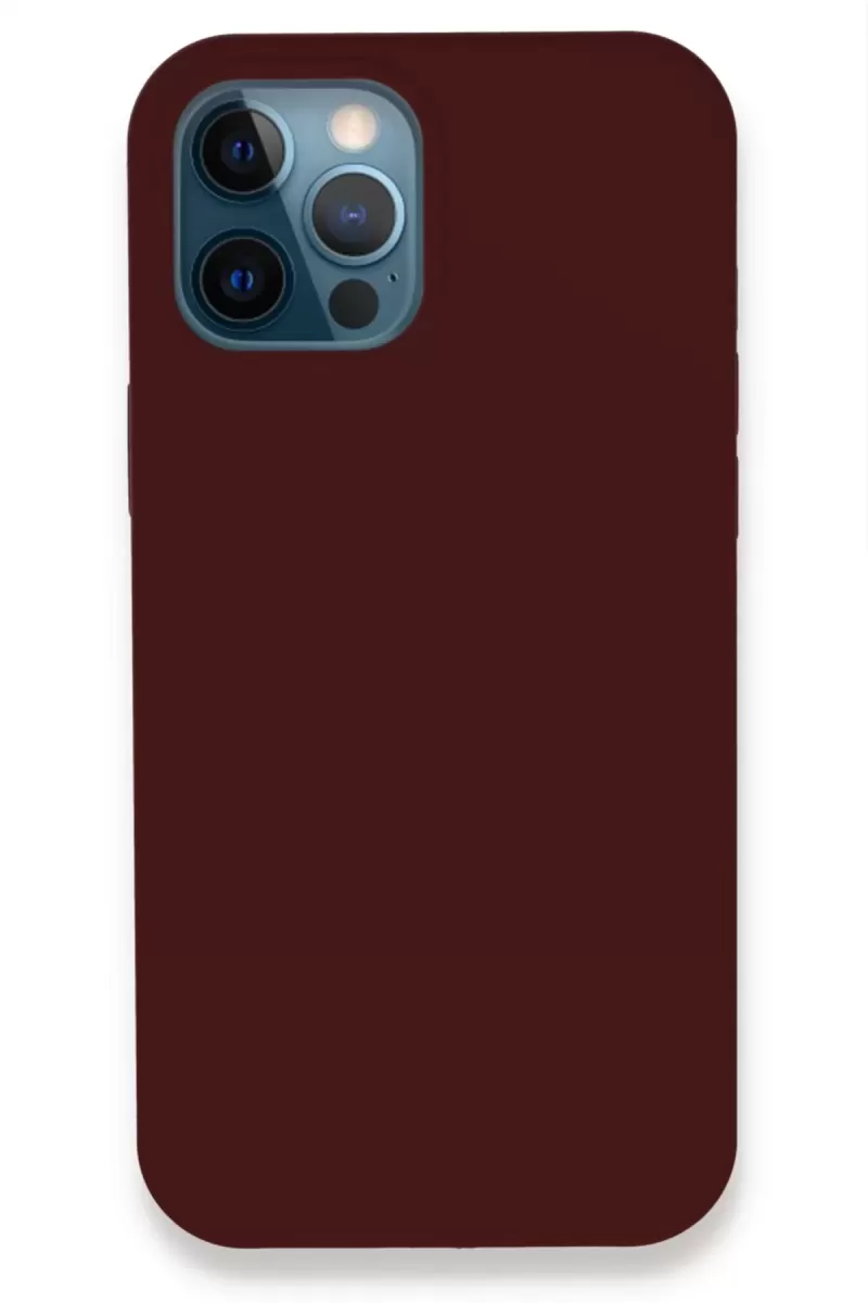 Newface Apple iPhone 12 Pro Kılıf Lansman Legant Silikon - Bordo