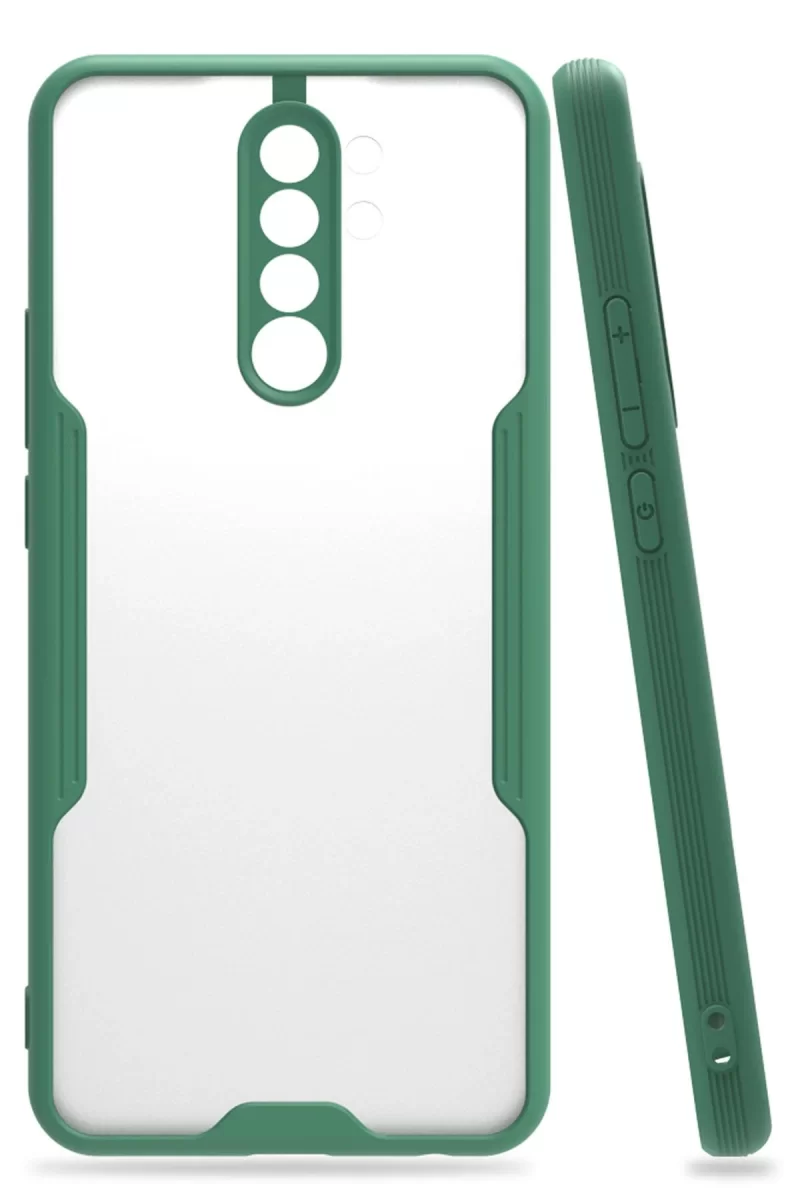 Newface Xiaomi Redmi 9 Kılıf Platin Silikon - Yeşil