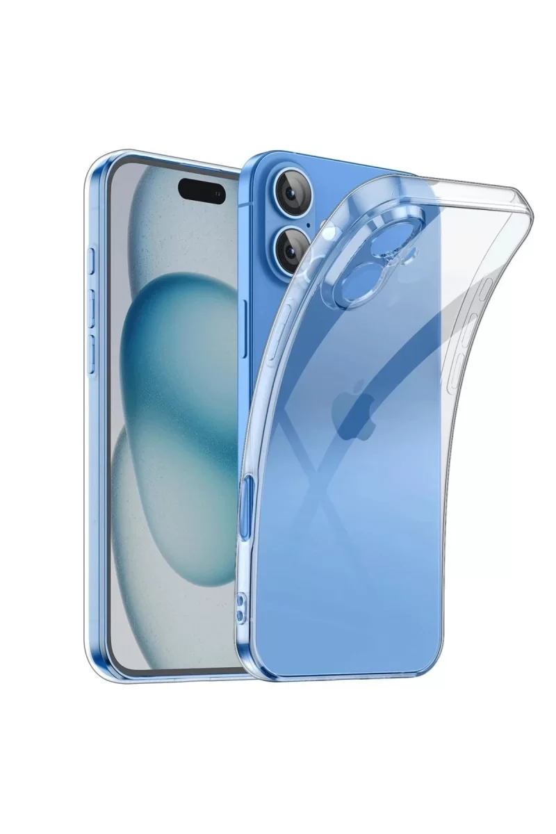 Newface Apple iPhone 16 Plus Kılıf Lüx Şeffaf Silikon