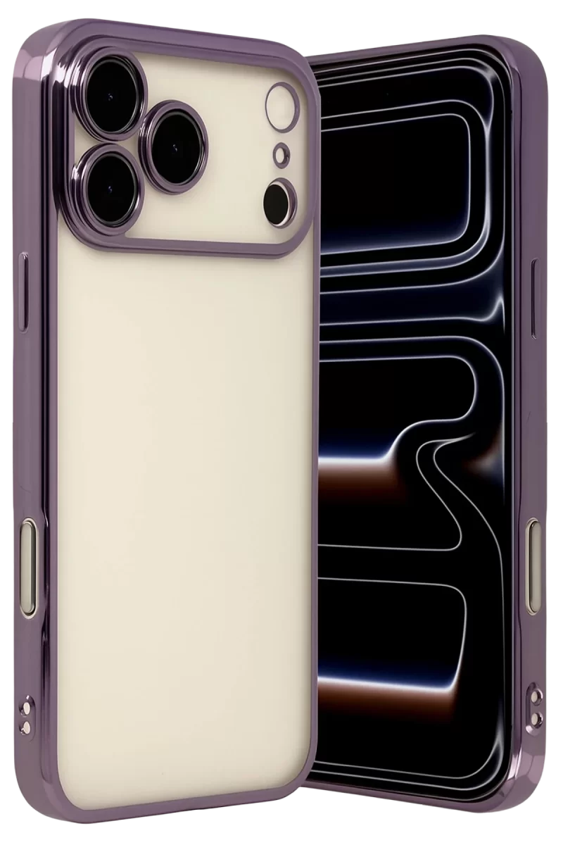 Newface Apple iPhone 17 Pro Razer Lensli Silikon - Mor