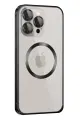 Joko Apple iPhone 15 Pro Max Kılıf Metal Bumper Magneticsafe Kapak - Siyah