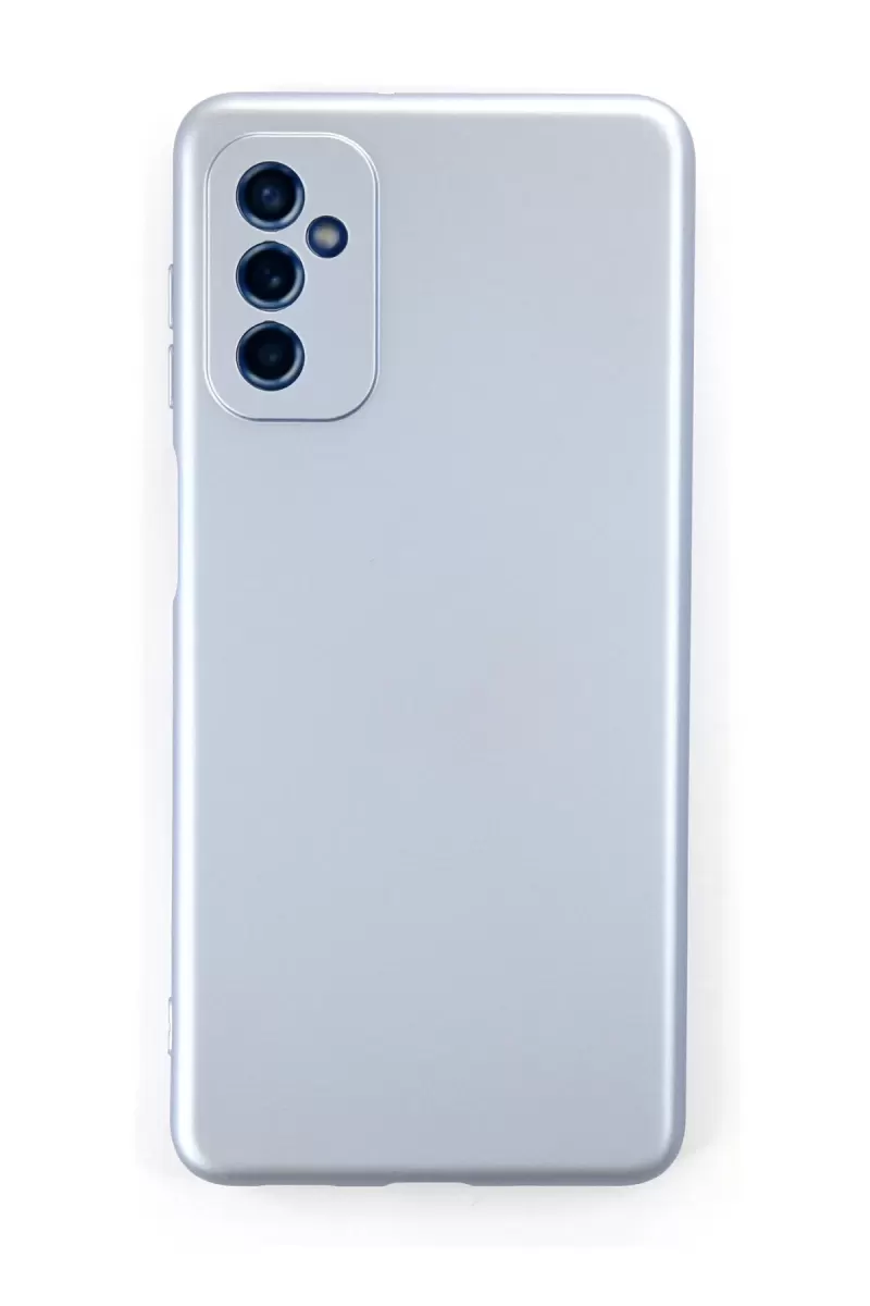 Newface Samsung Galaxy M52 5G Kılıf Nano içi Kadife Silikon - Sky Blue