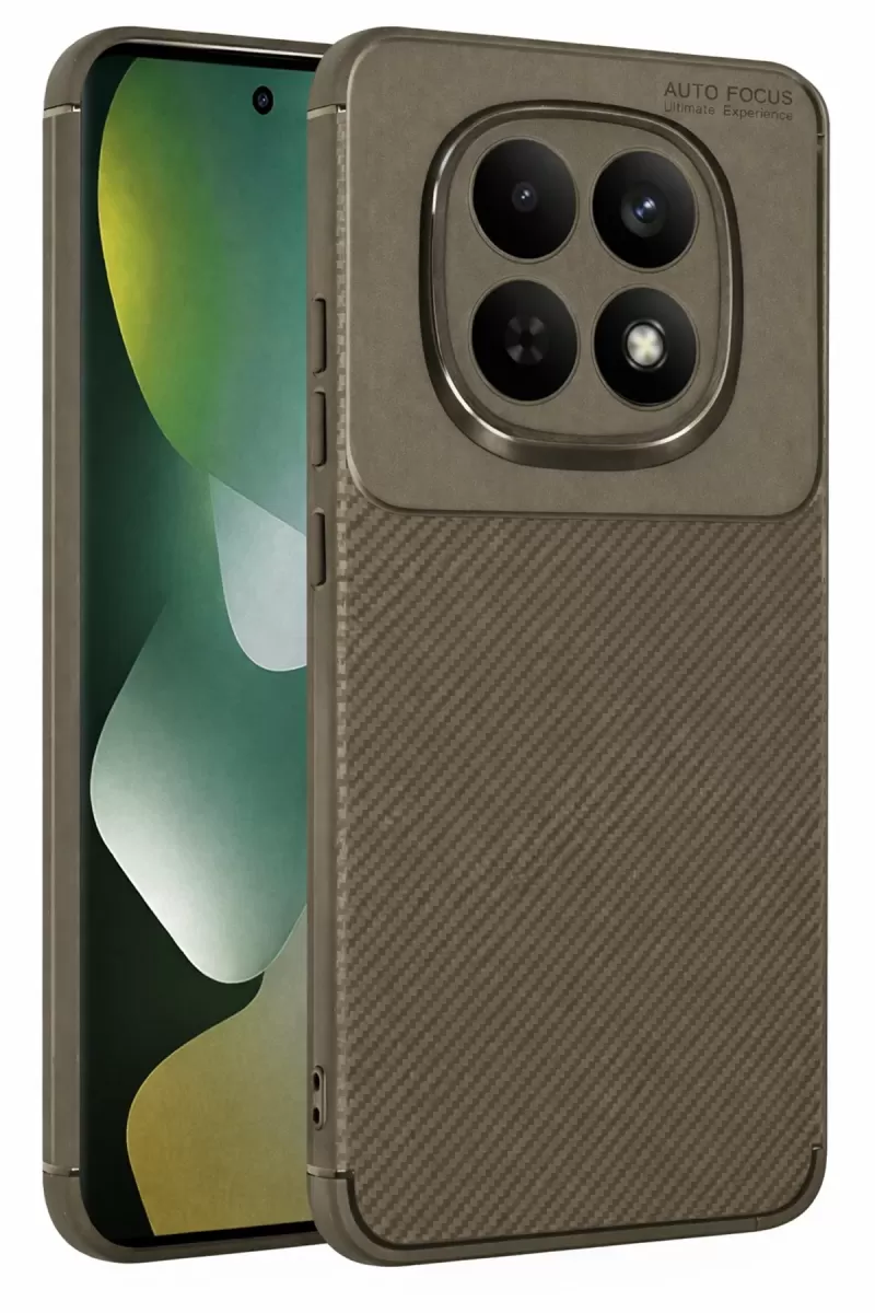 Newface Xiaomi Redmi Note 15 4G Auto Focus Karbon Kapak - Kahverengi