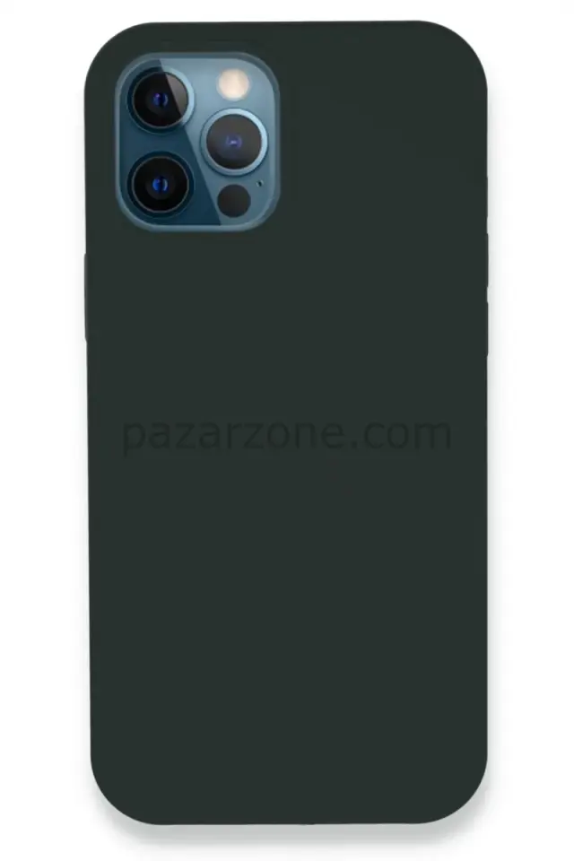 Newface Apple iPhone 12 Pro Kılıf Lansman Legant Silikon - Koyu Yeşil