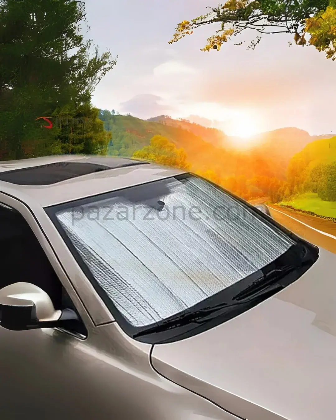 Araç Ön Cam Güneşlik Katlanabilir UV Koruma Ford Focus Renault Megane Skoda Superb Honda Civic
