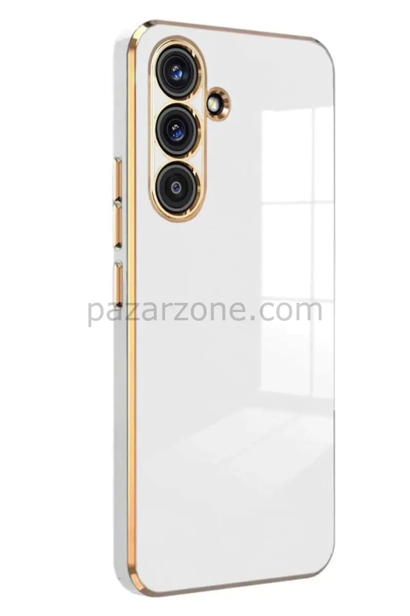 Newface Samsung Galaxy S25 Plus Kılıf Volet Silikon - Beyaz