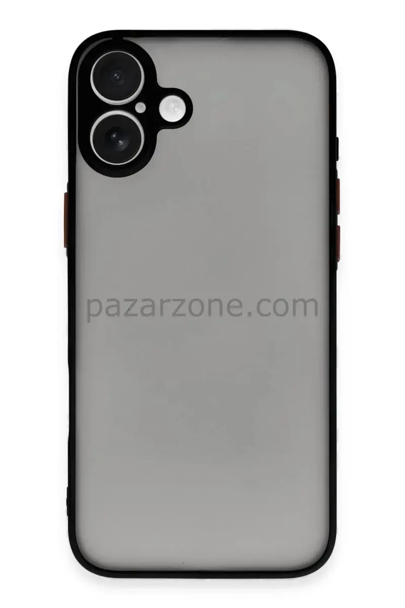 Newface Apple iPhone 16 Plus Kılıf Montreal Silikon Kapak - Siyah
