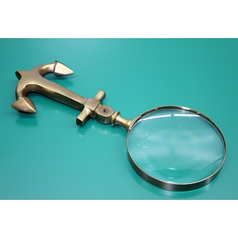 Çapa Tasarım Saplı Pirinç Büyüteç