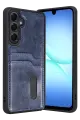 Newface Samsung Galaxy A57 5G Sara Kartvizitli Deri Kılıf - Lacivert