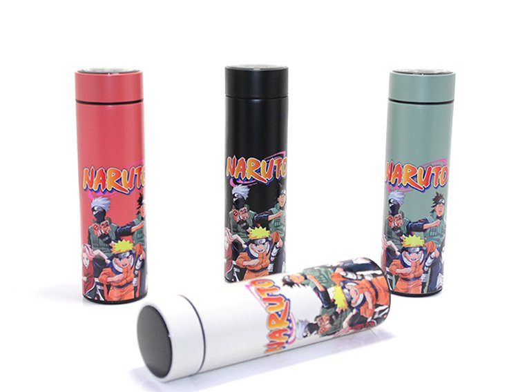 Anime Baskılı Dijital Göstergeli Termos 500 ml Model 3
