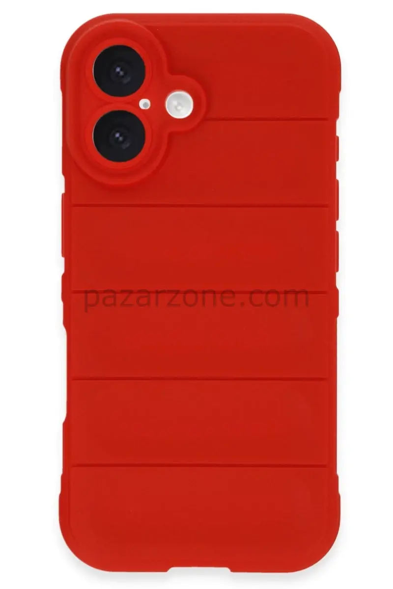 Newface Apple iPhone 16 Plus Kılıf Optimum Silikon - Kırmızı